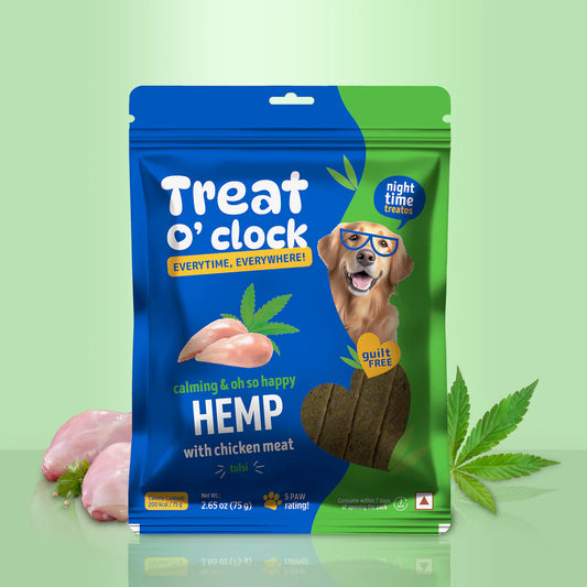 Natural Remedies Treat O'Clock Hemp & Tulsi Strip | Soft Dog Treats