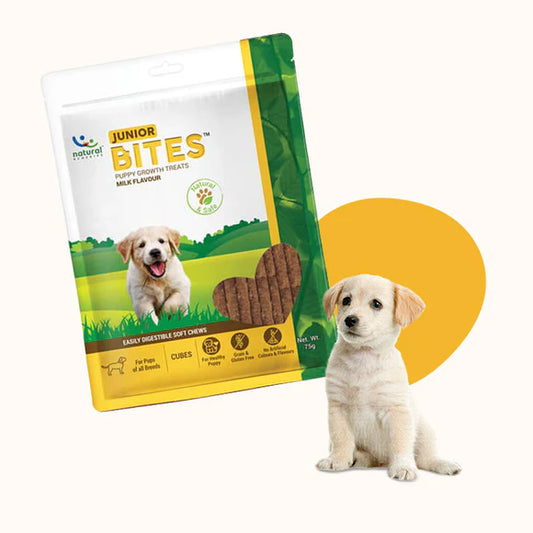 Natural Remedies Junior Bites Milk Flavour | Soft Dog Treats