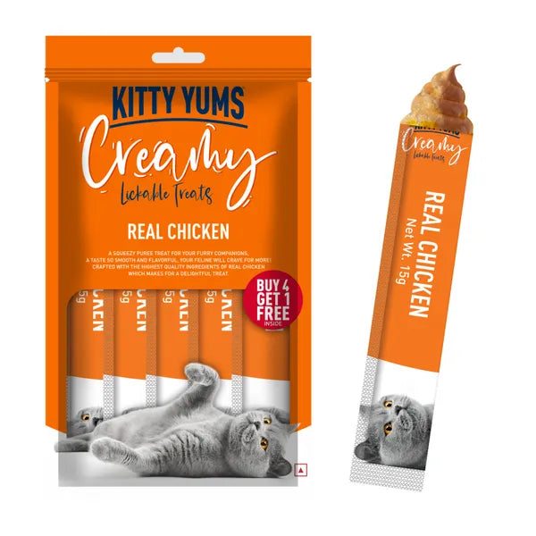 Kitty Yums Real Chicken Creamy Treat | Wet Cat Treats
