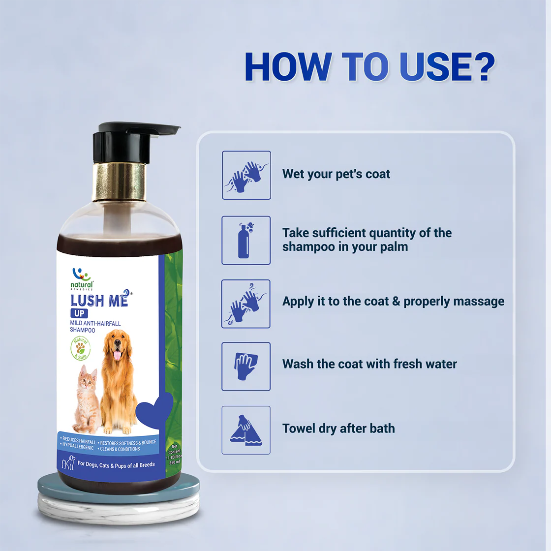 Natural Remedies Lush Me Up Shampoo | Pet Grooming Supplies