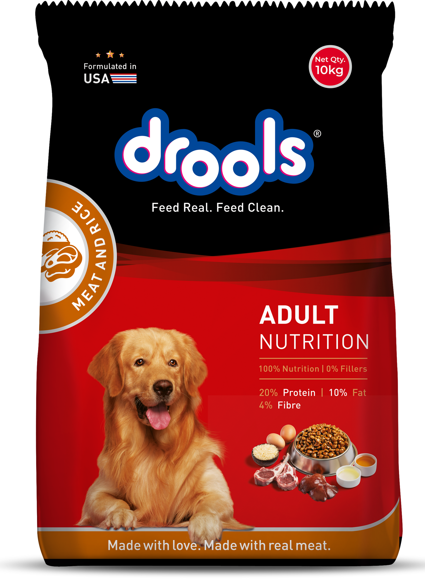 Drools Adult Meat & Rice | Dry Dog Food