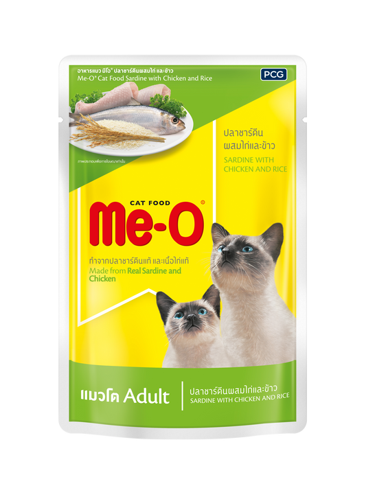 ME-O Sardine with Chicken and Rice | Wet Cat Food - Nikhil Pet Store
