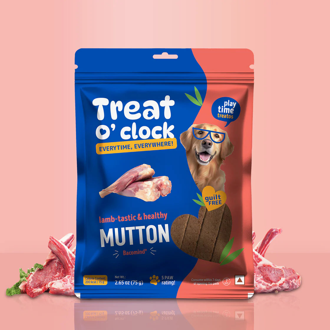 Natural Remedies Treat O'Clock Natural Mutton Cubes | Soft Dog Treats