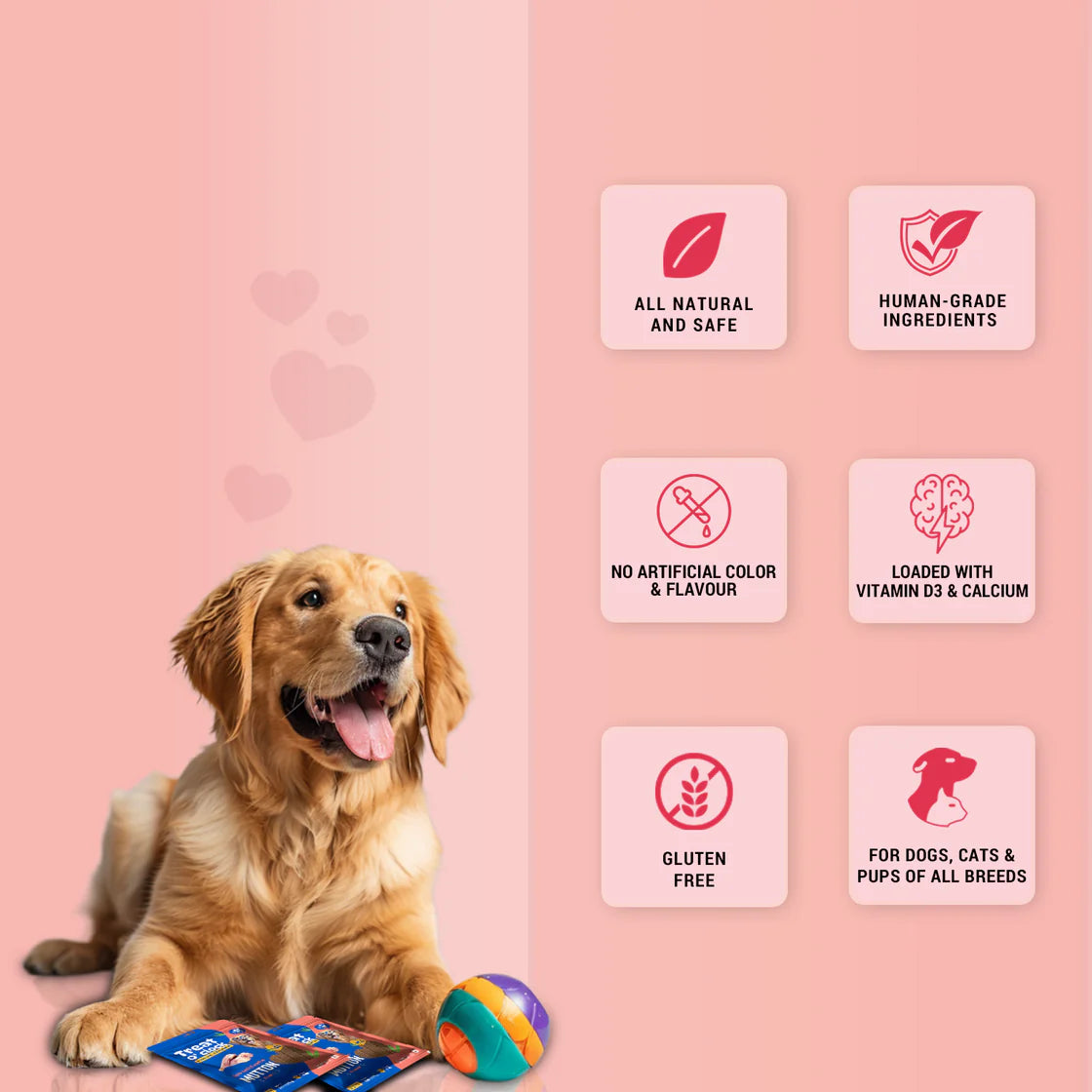 Natural Remedies Treat O'Clock Natural Mutton Cubes | Soft Dog Treats