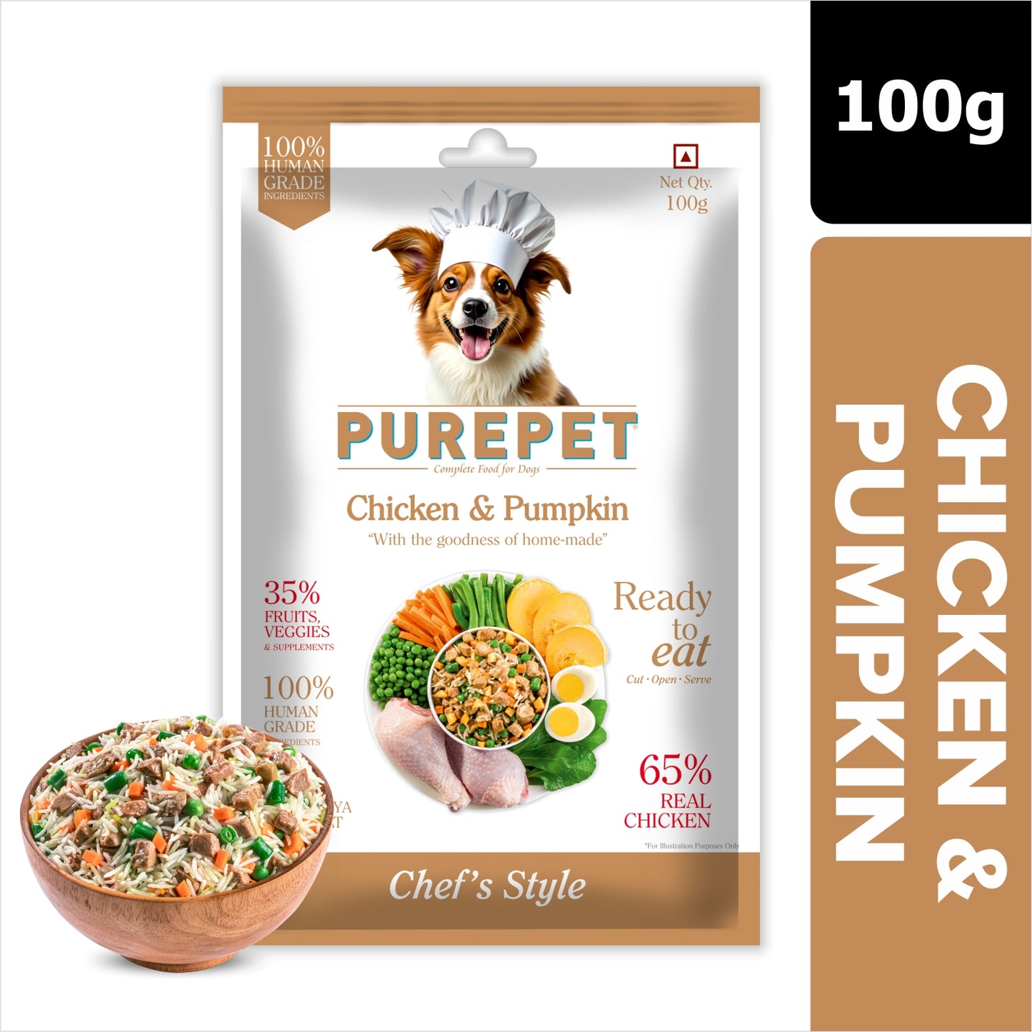Purepet Chicken & Pumpkin Biryani | Fresh Dog Food