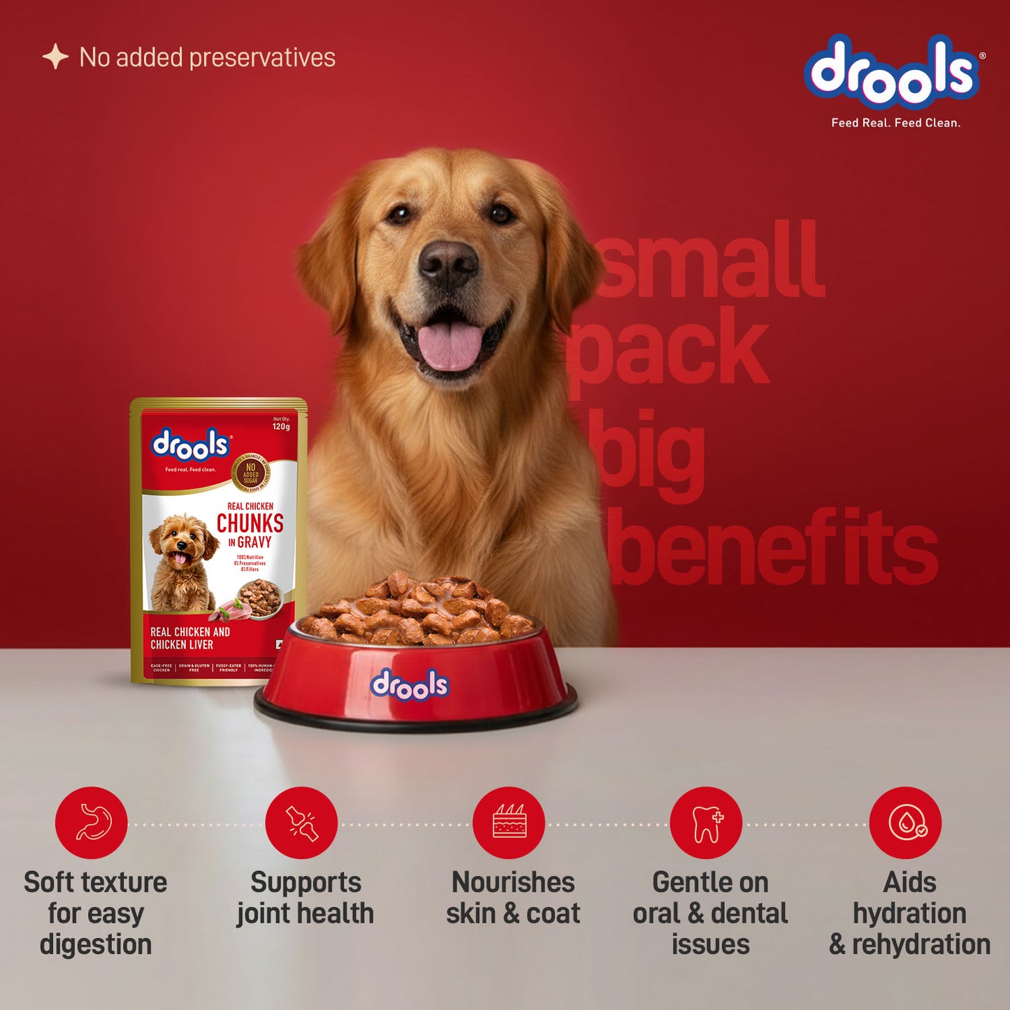 Drools Adult Chicken & Chicken Liver Gravy | Wet Dog Food