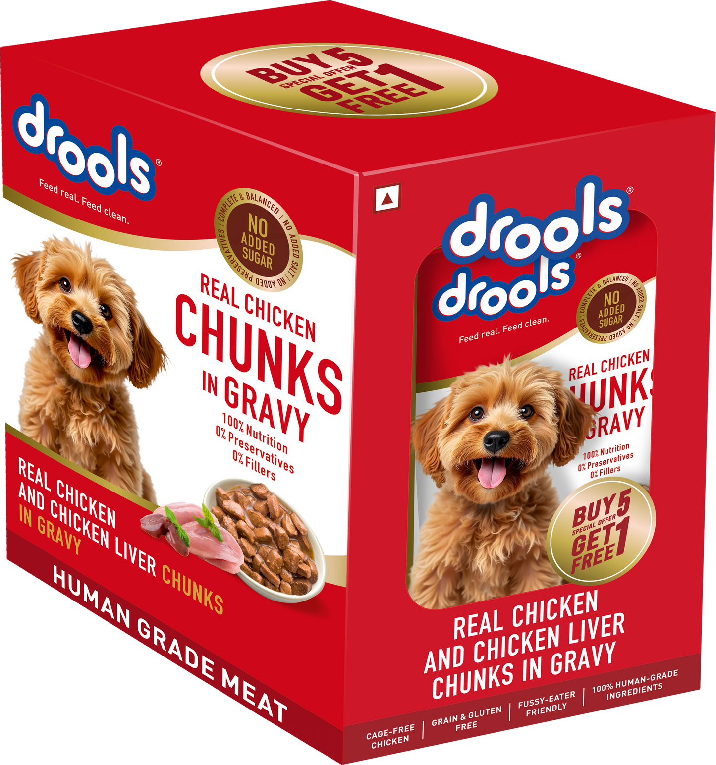 Drools Adult Chicken & Chicken Liver Gravy | Wet Dog Food