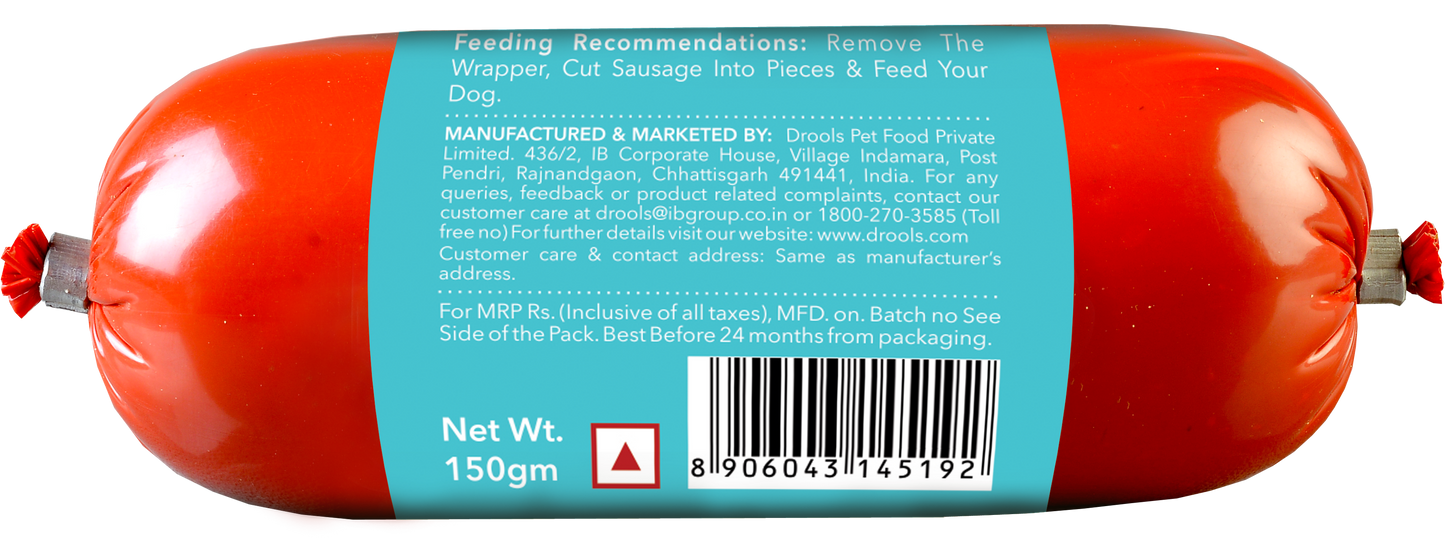 Drools Absolute Chicken Sausage | Soft Dog Treats