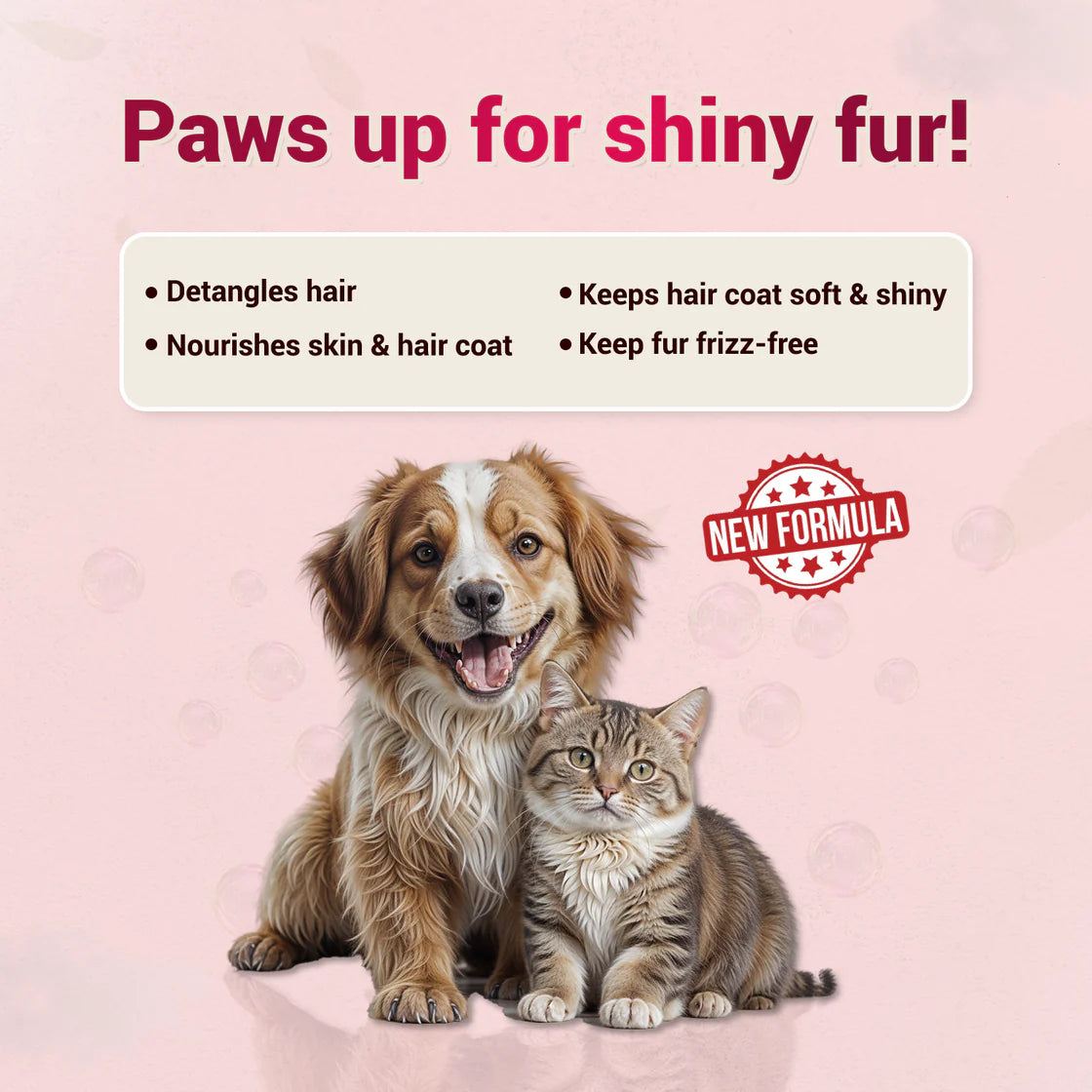 Natural Remedies Shine Me Up Hair Serum | Pet Grooming Supplies