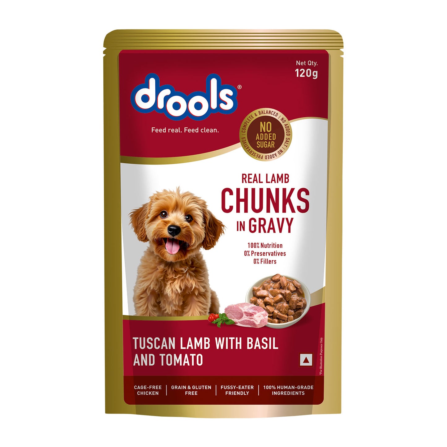 Drools Adult Tuscan Lamb with Basil & Tomato Gravy | Wet Dog Food