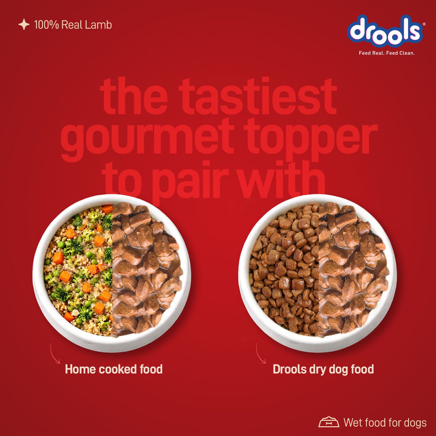 Drools Adult Tuscan Lamb with Basil & Tomato Gravy | Wet Dog Food