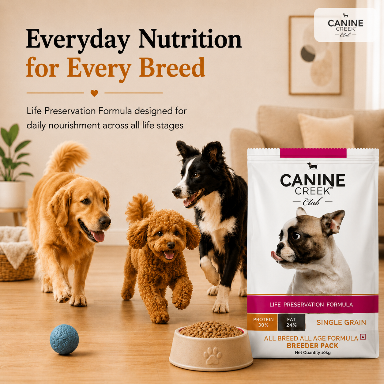 Canine Creek Club | Dry Dog Food