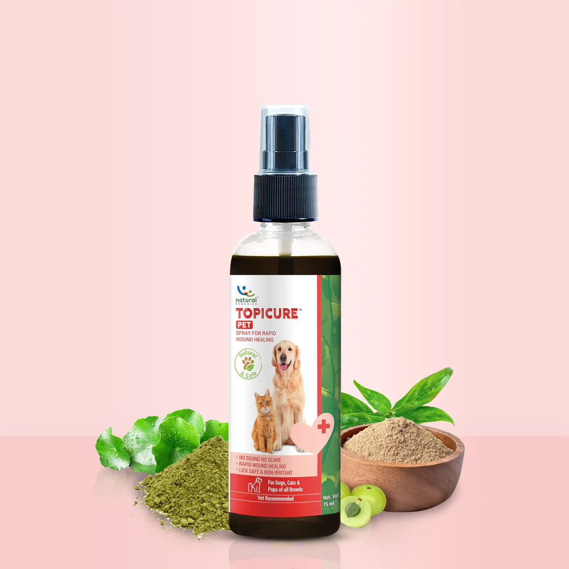 Natural Remedies Topicure Wound Healing Spray 75ml | Pet Medicines