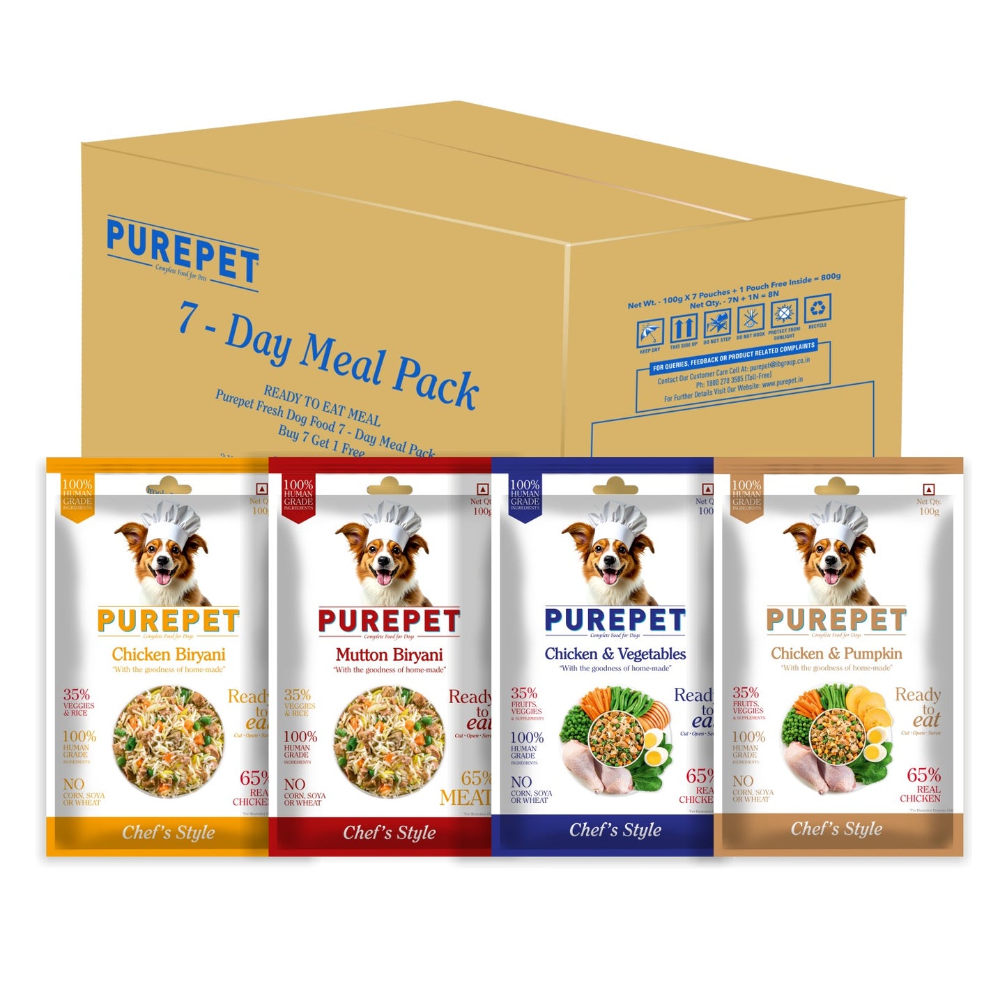 Purepet Biryani Combo | Fresh Dog Food