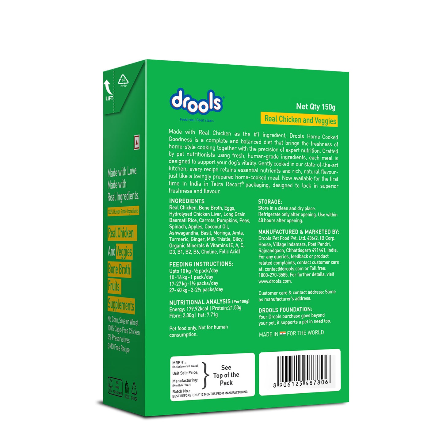 Drools Chicken Veggies Biryani | Fresh Dog Food