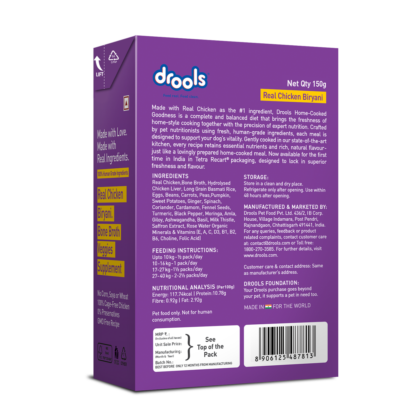 Drools Chicken Biryani | Fresh Dog Food