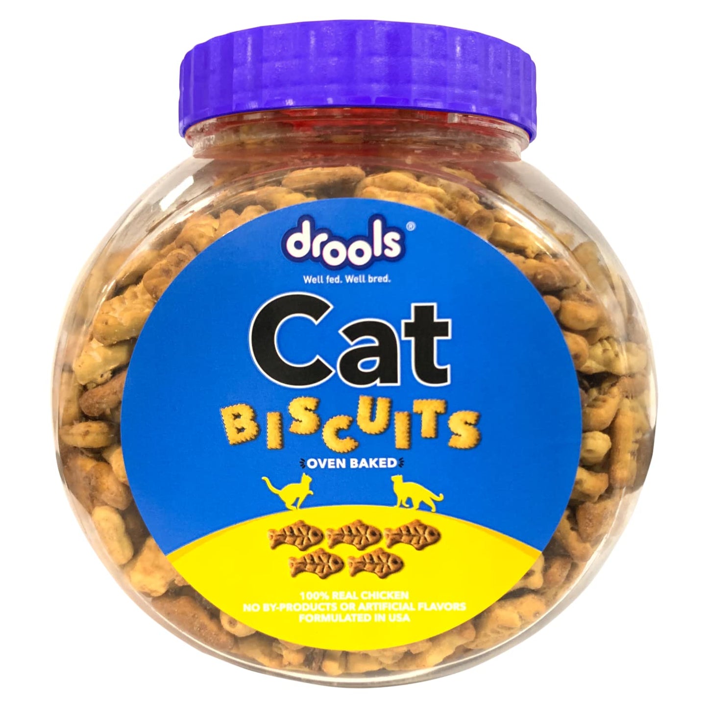 Drools Cat Chicken Biscuit 400 gm | Dry Cat Treats