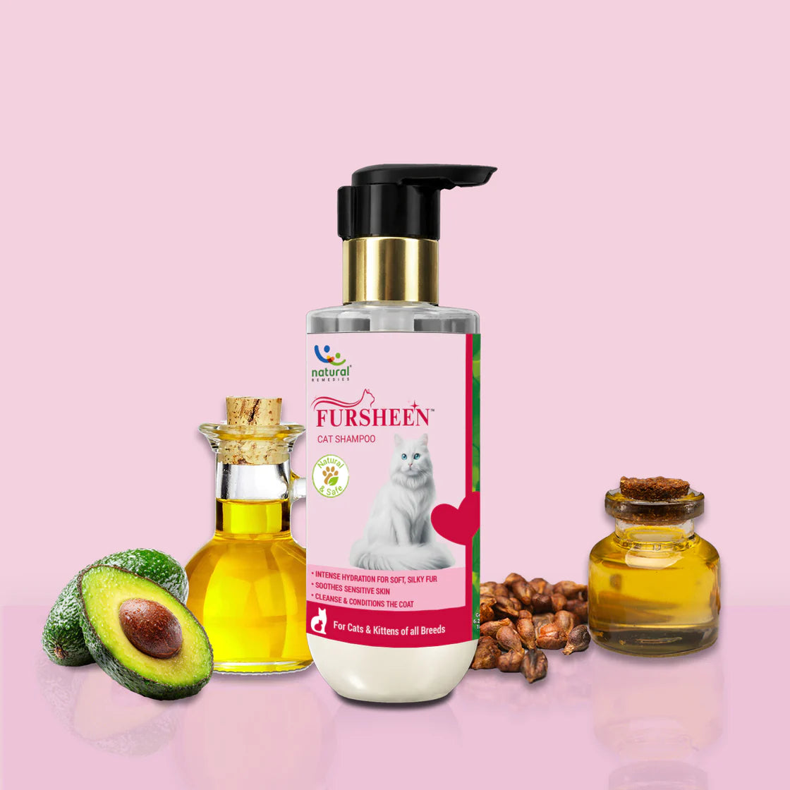 Natural Remedies Fursheen Cat Shampoo | Cat Shampoo