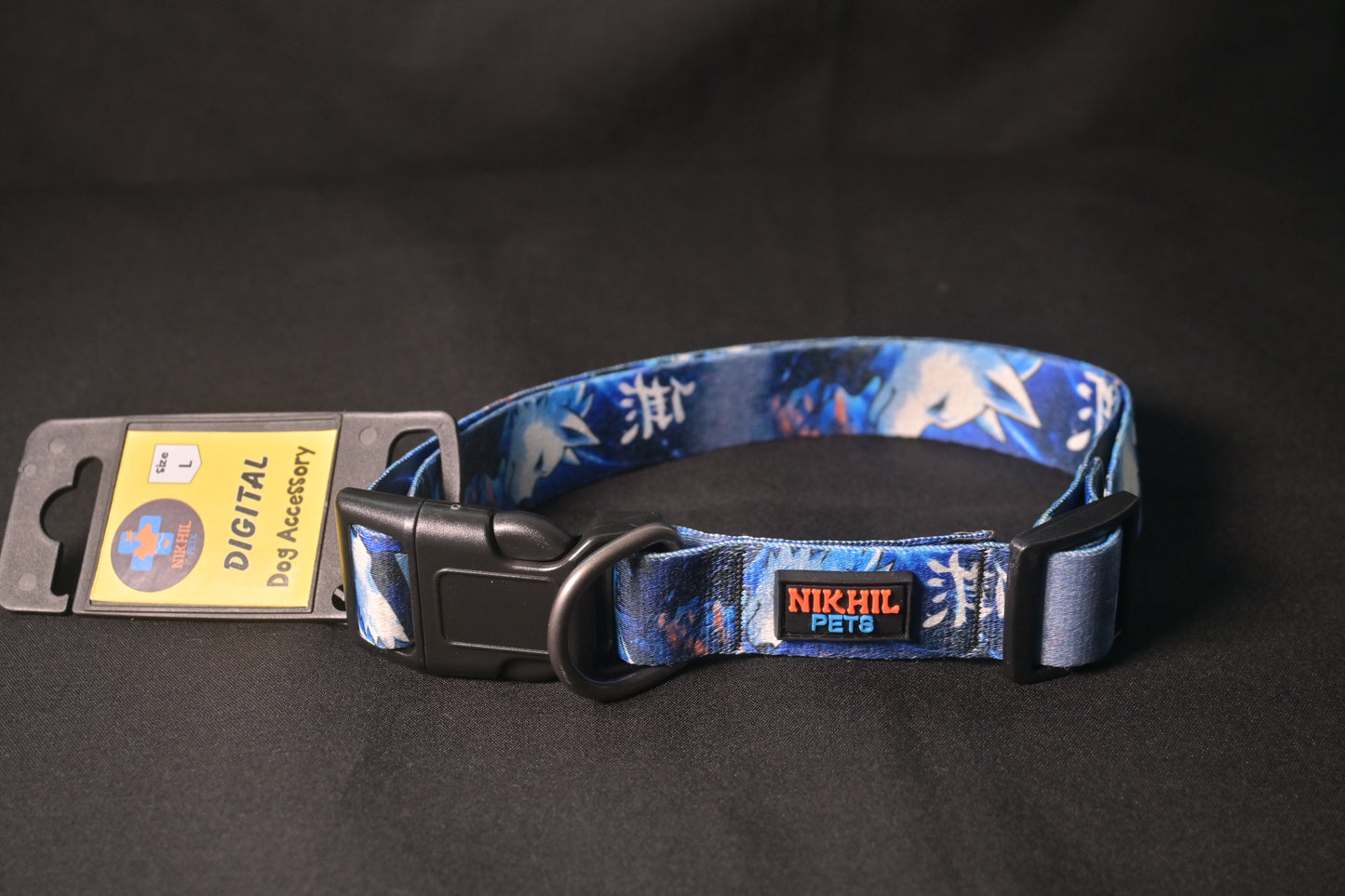 Nikhil Pets Anime Print Collar (Large) | Dog Collars