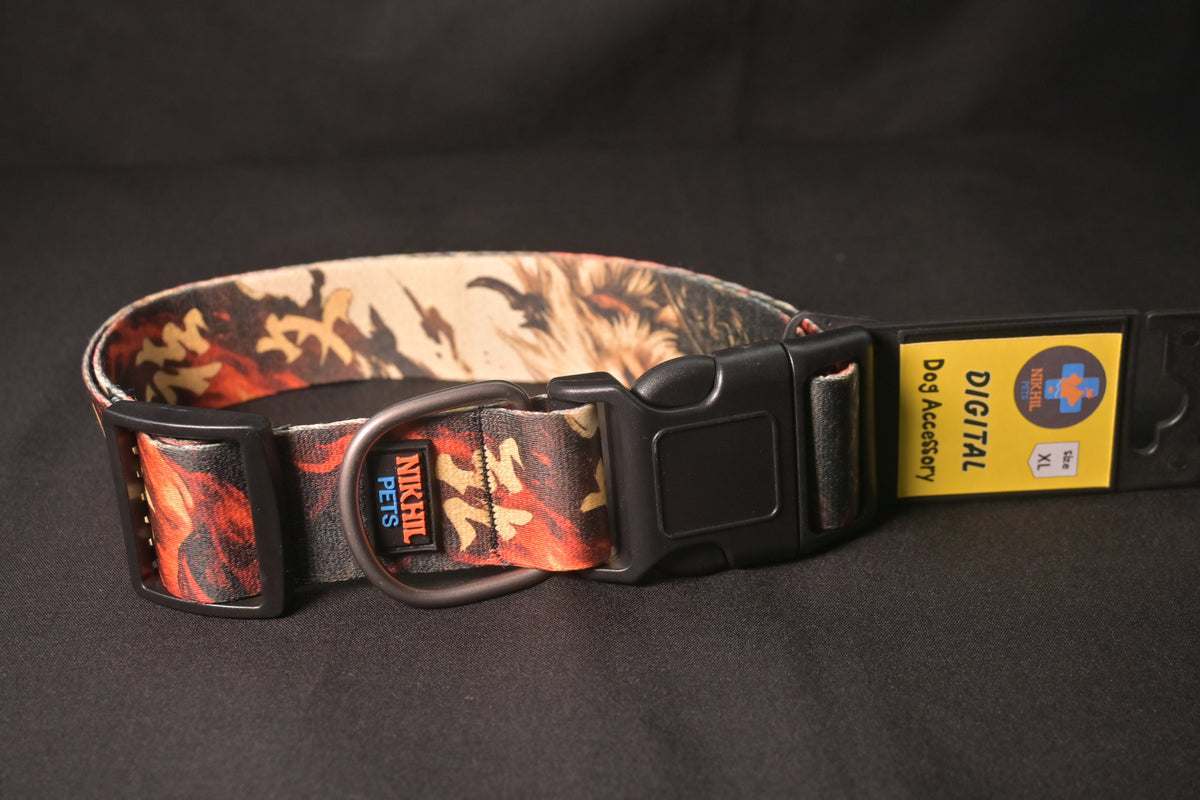 Nikhil Pets Anime Print Collar (X-Large) | Dog Collars