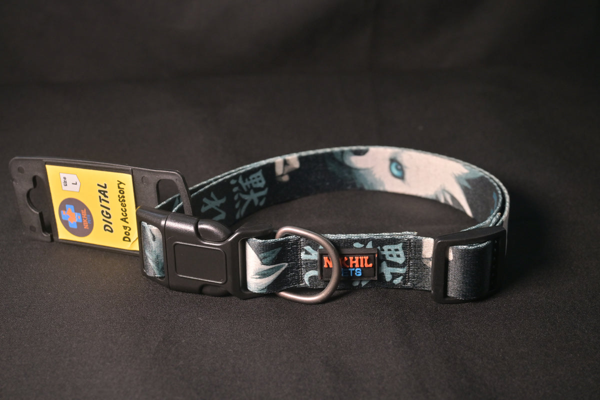 Nikhil Pets Anime Print Collar (Large) | Dog Collars