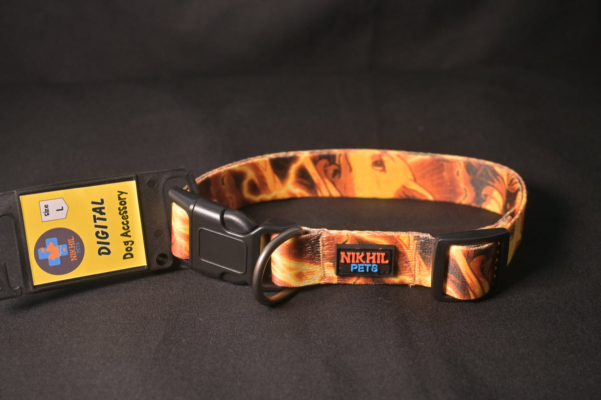 Nikhil Pets Anime Print Collar (Large) | Dog Collars