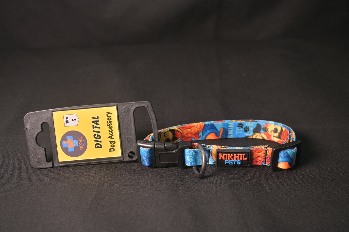 Nikhil Pets Anime Print Collar (Small) | Dog Collars