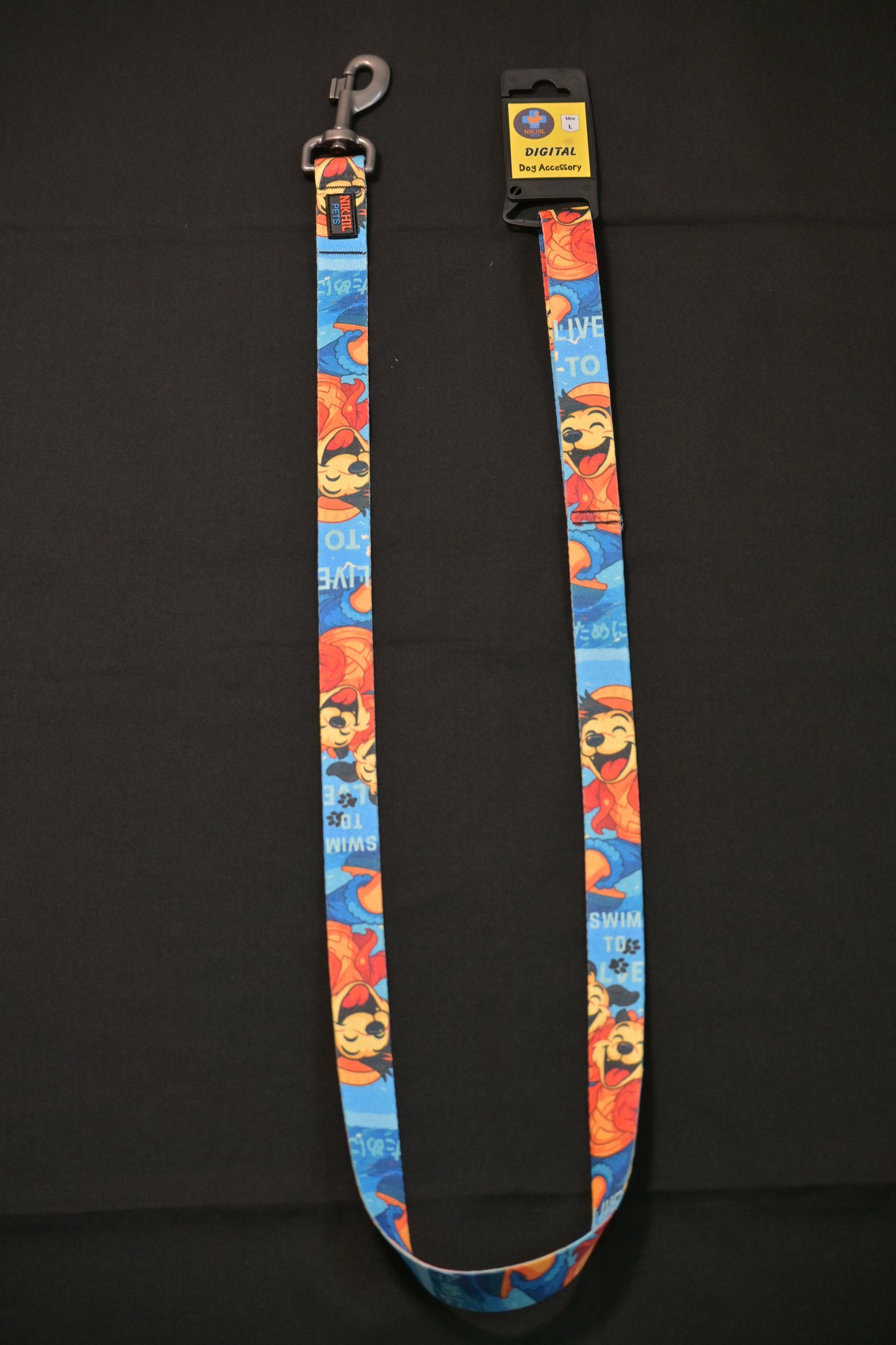 Nikhil Pets Anime Print Leash (Large) | Dog Leashes