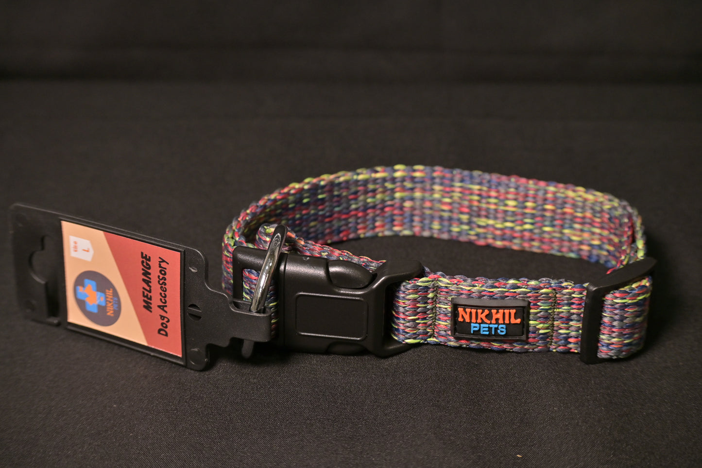 Nikhil Pets Melange Regular Collar (Large) | Dog Collars