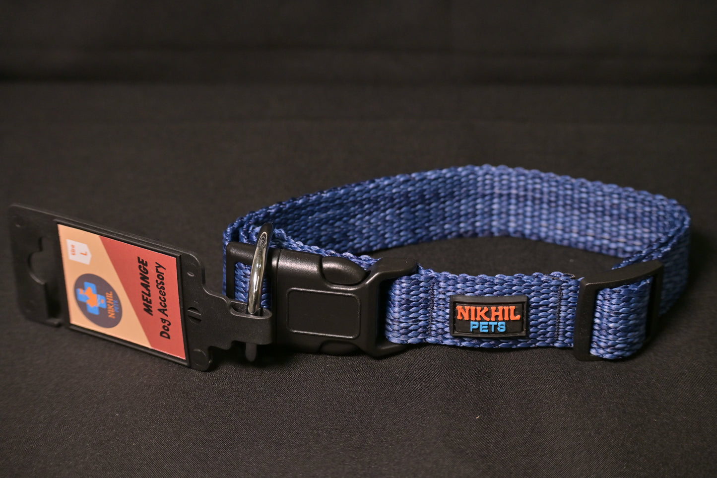 Nikhil Pets Melange Regular Collar (Large) | Dog Collars