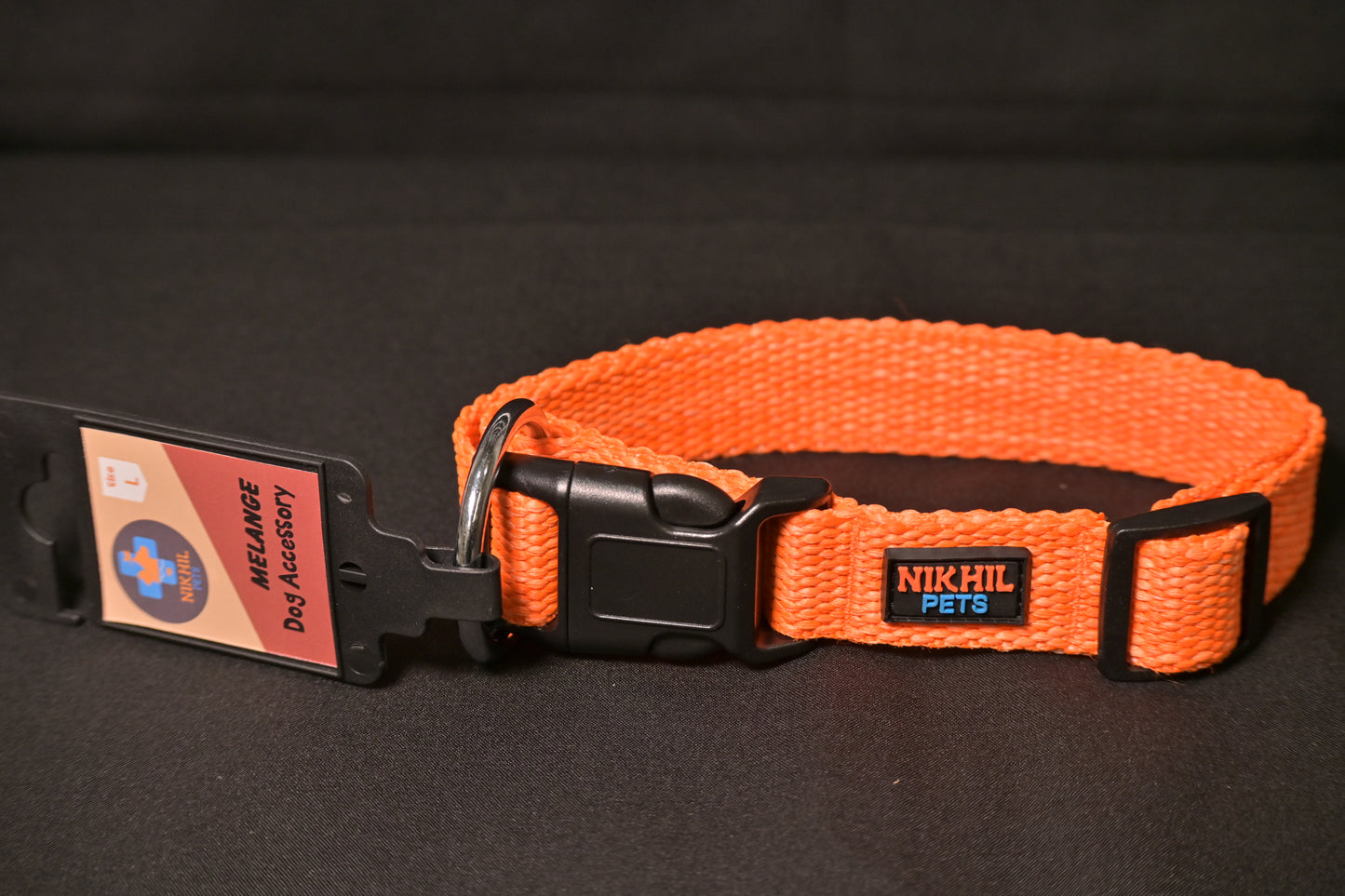 Nikhil Pets Melange Regular Collar (Large) | Dog Collars