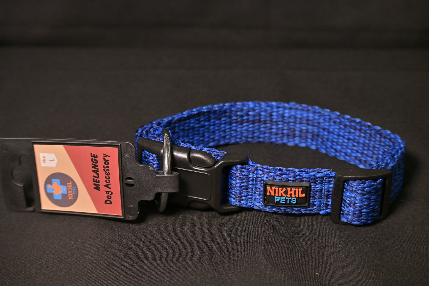 Nikhil Pets Melange Regular Collar (Large) | Dog Collars