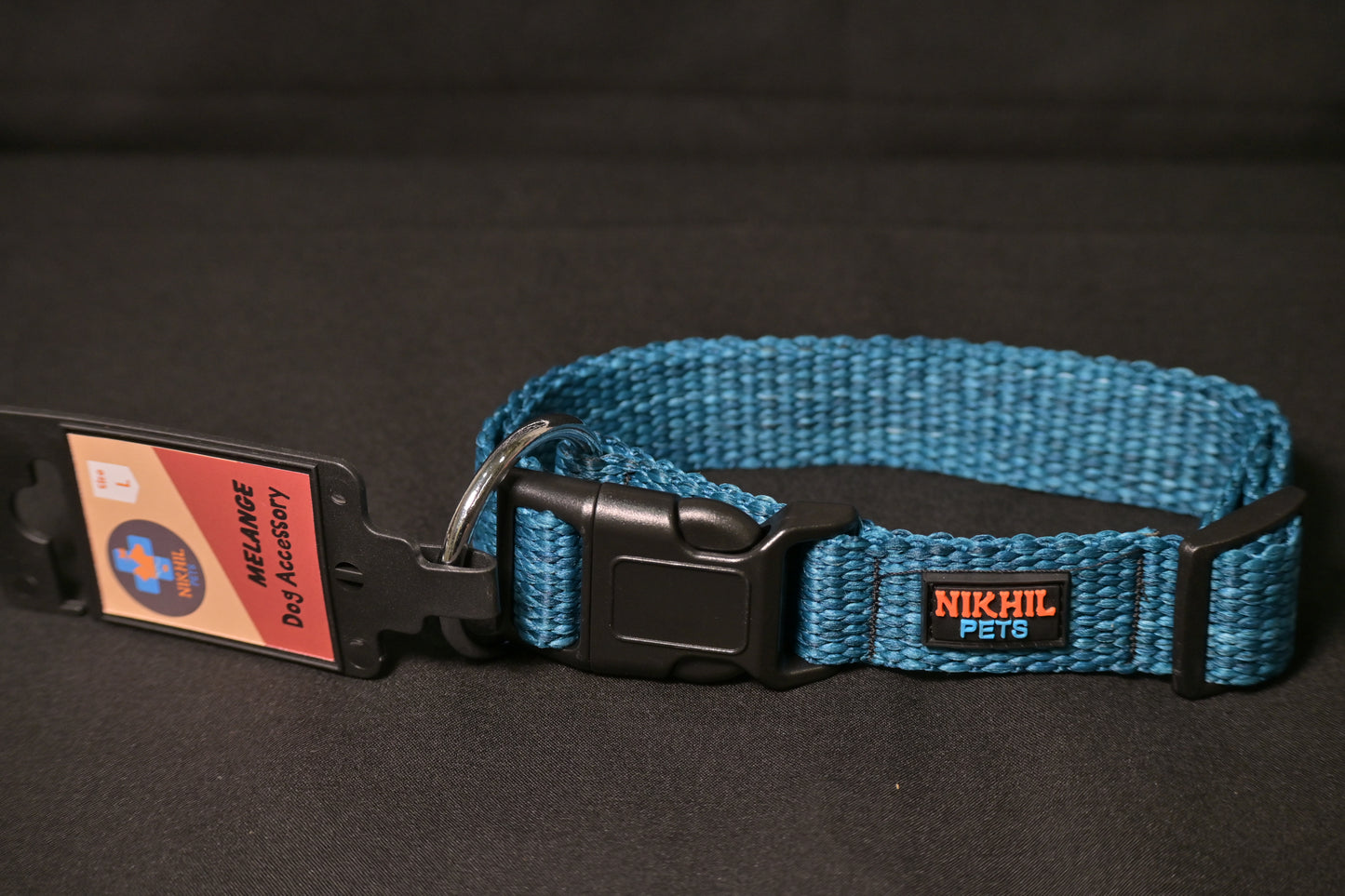 Nikhil Pets Melange Regular Collar (Large) | Dog Collars