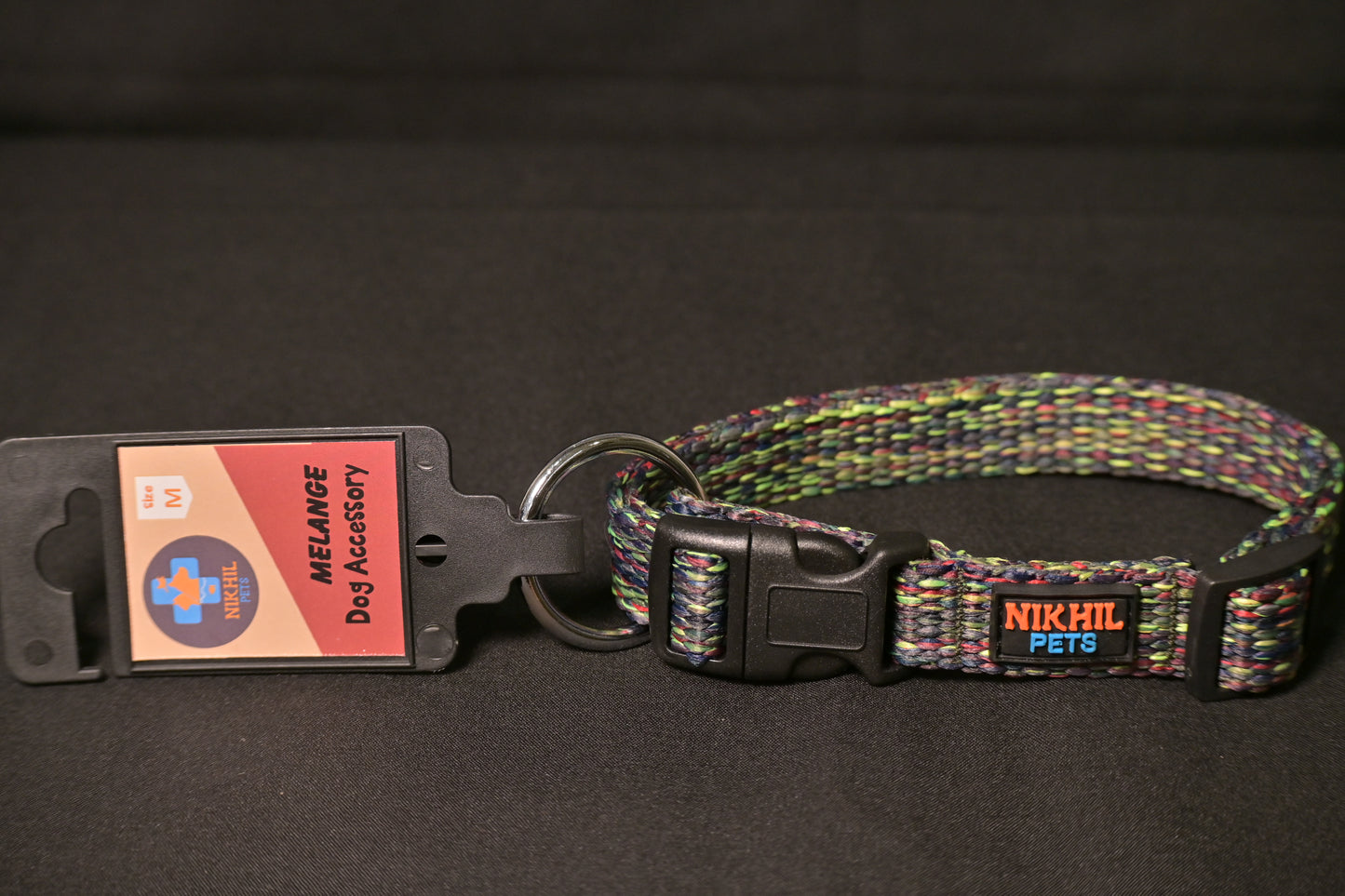 Nikhil Pets Melange Regular Collar (Medium) | Dog Collars