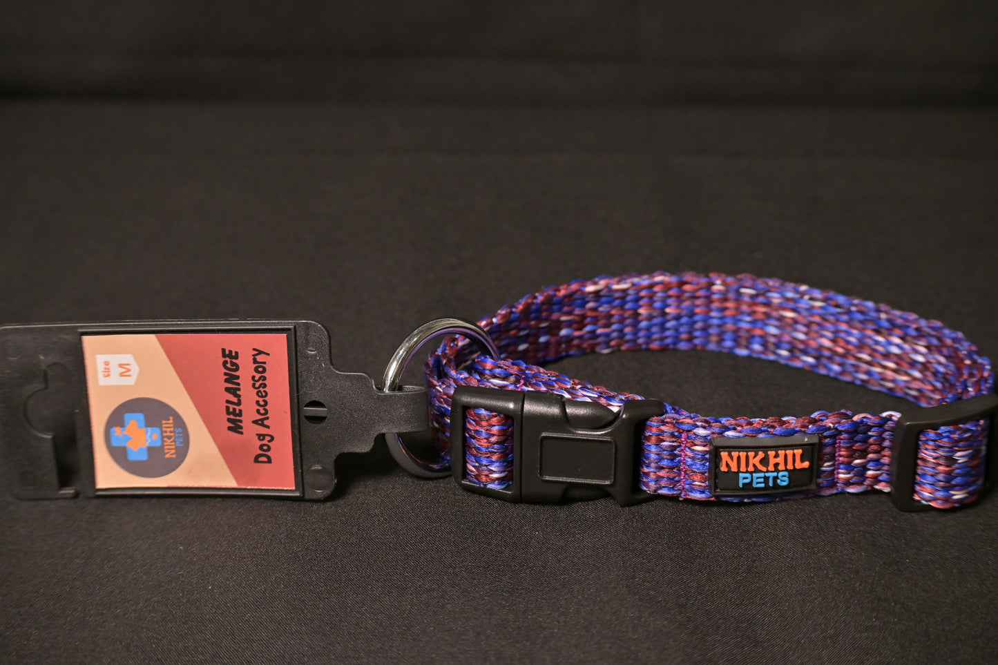 Nikhil Pets Melange Regular Collar (Medium) | Dog Collars
