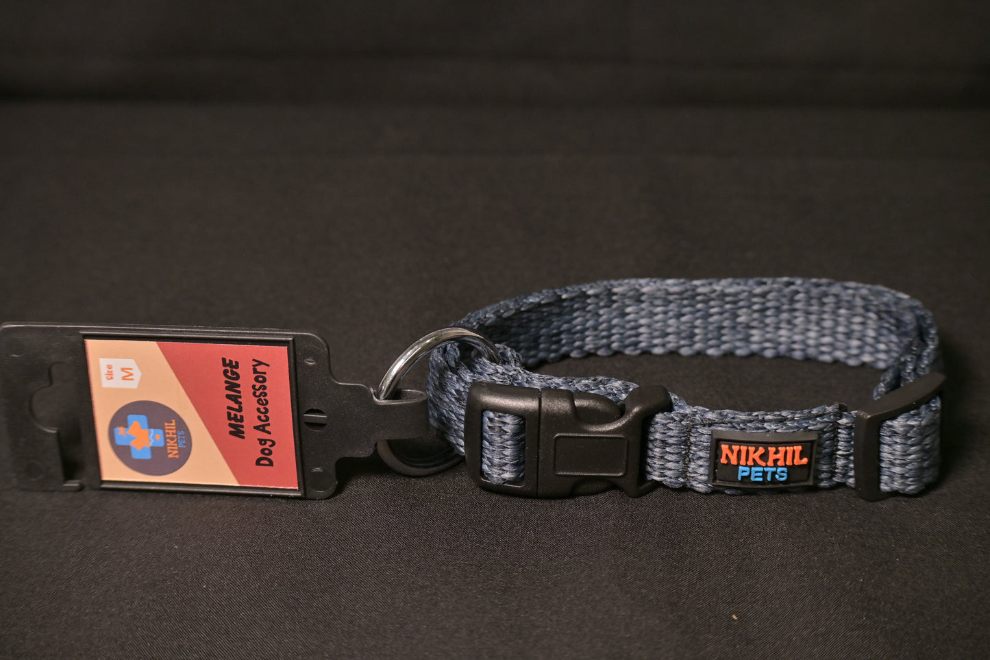 Nikhil Pets Melange Regular Collar (Medium) | Dog Collars