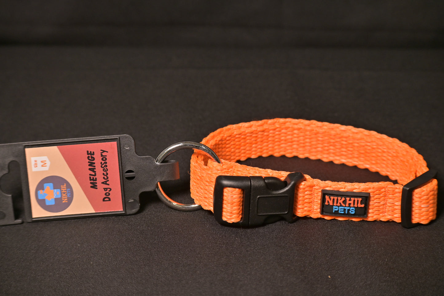 Nikhil Pets Melange Regular Collar (Medium) | Dog Collars