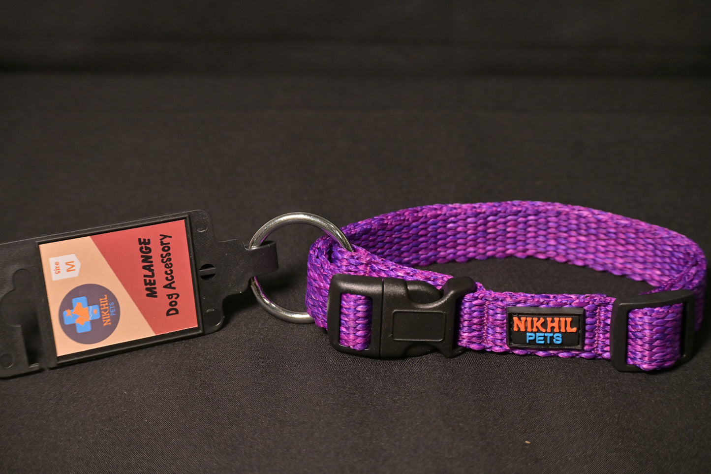 Nikhil Pets Melange Regular Collar (Medium) | Dog Collars