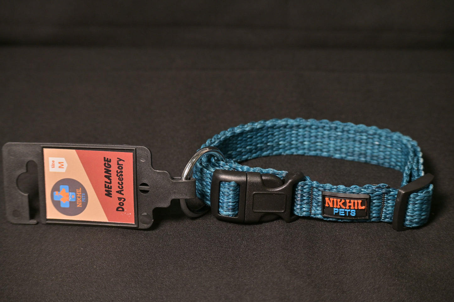 Nikhil Pets Melange Regular Collar (Medium) | Dog Collars