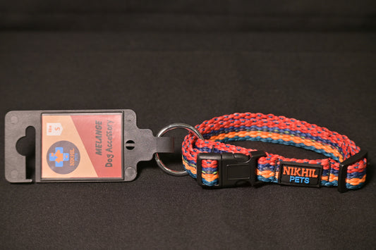Nikhil Pets Melange Regular Collar (Small) | Dog Collars - Nikhil Pet Store