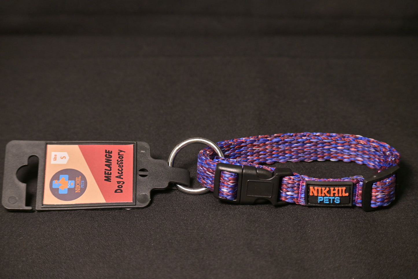 Nikhil Pets Melange Regular Collar (Small) | Dog Collars