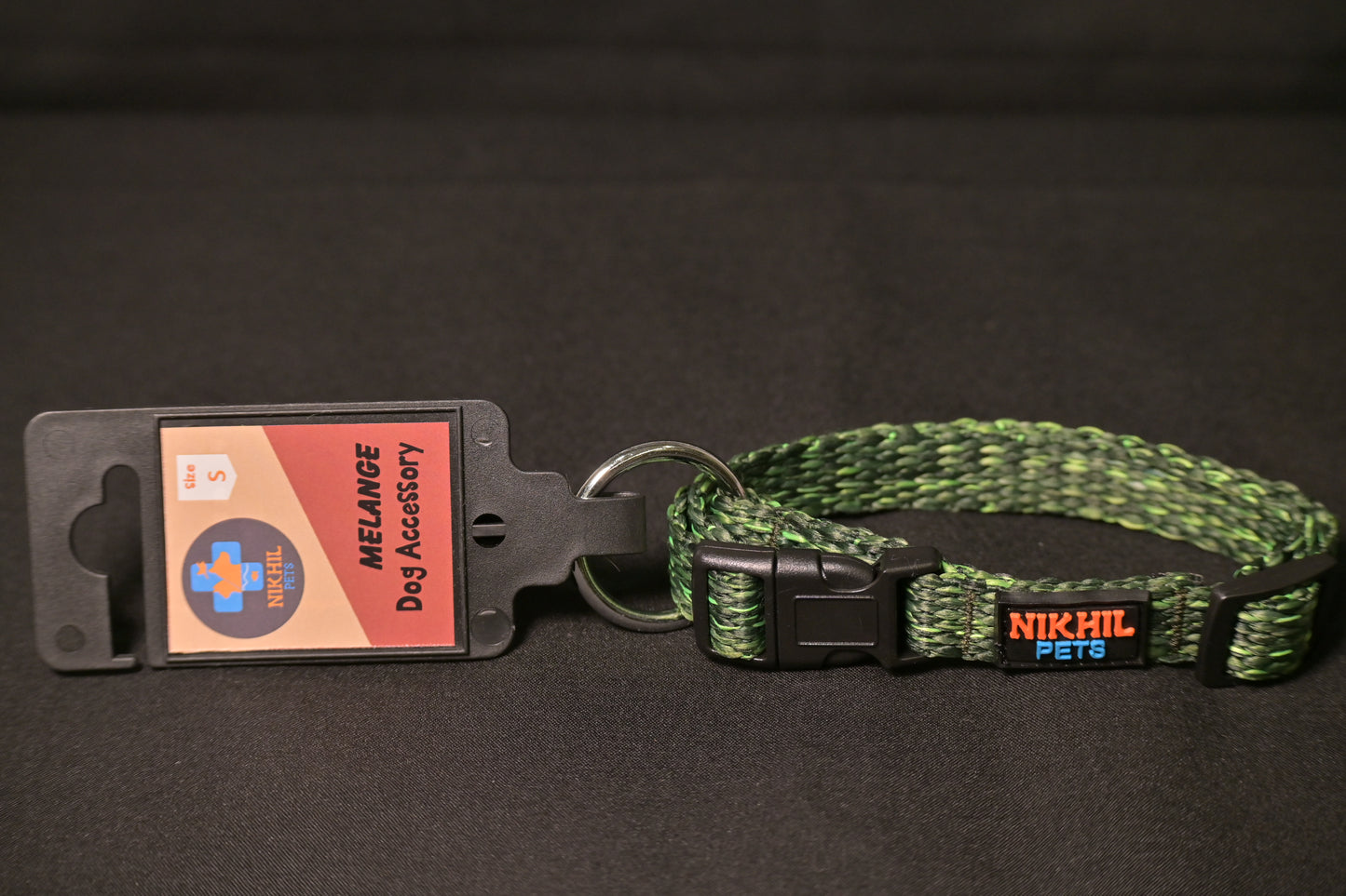 Nikhil Pets Melange Regular Collar (Small) | Dog Collars