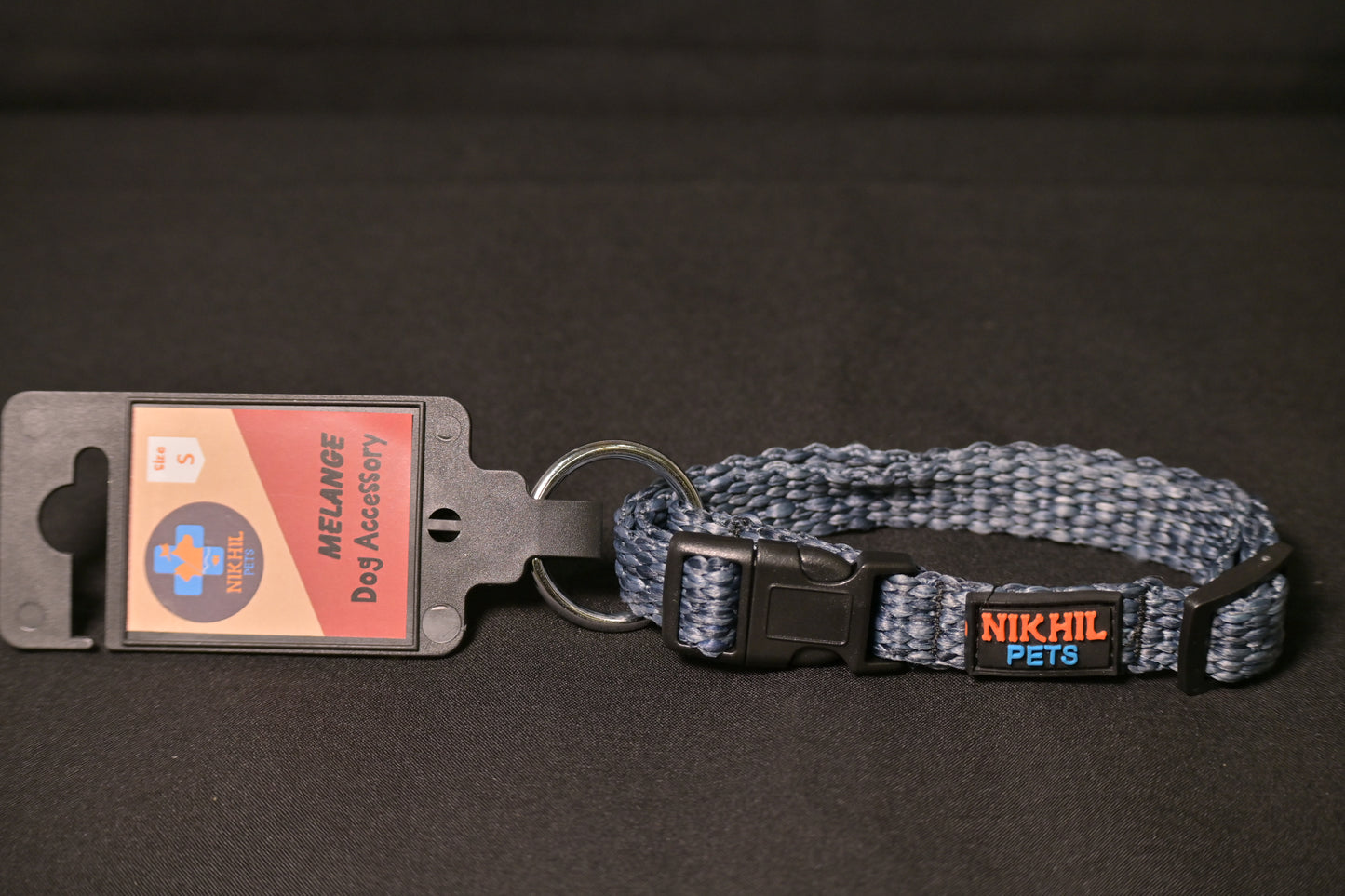 Nikhil Pets Melange Regular Collar (Small) | Dog Collars