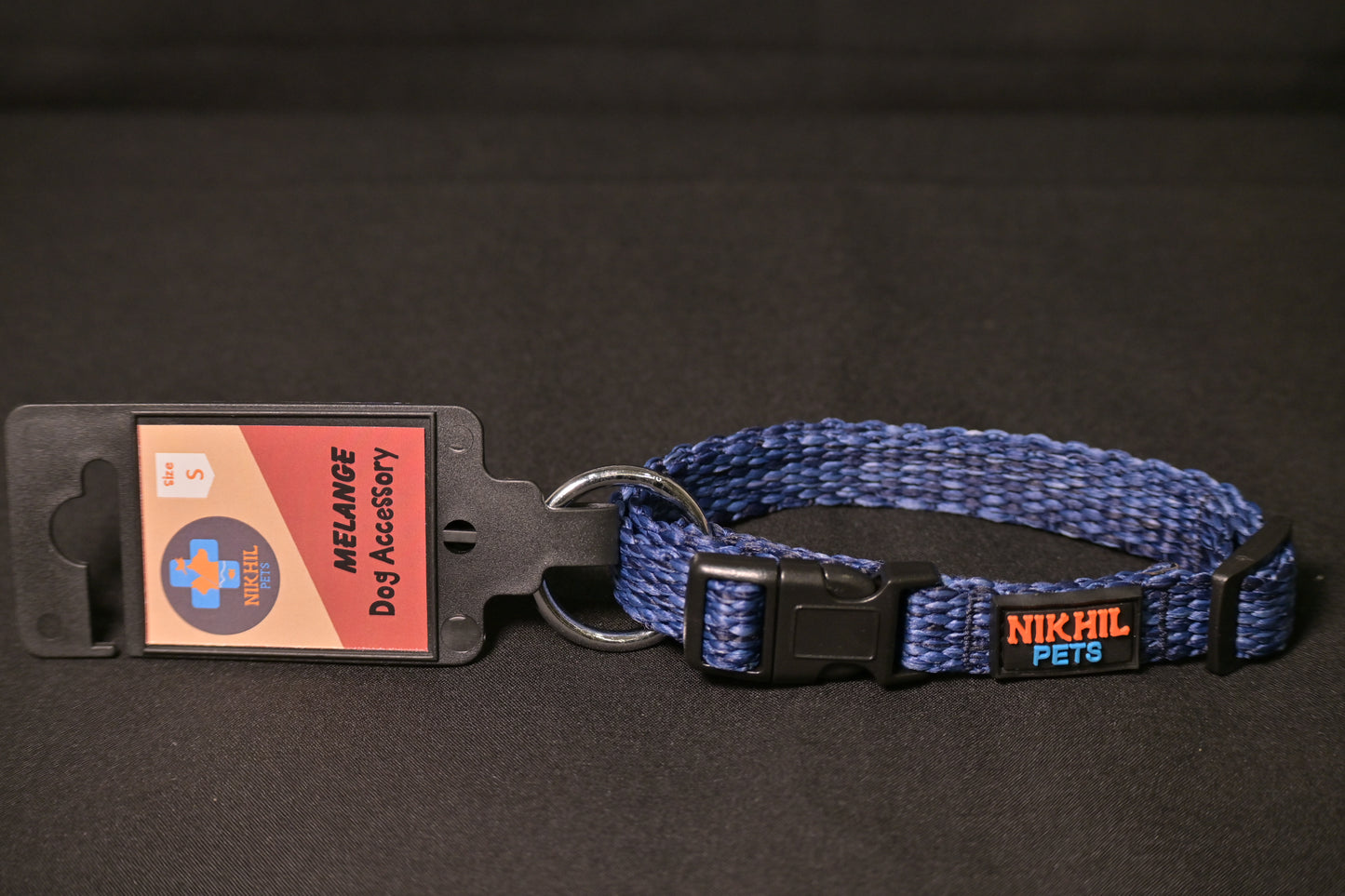 Nikhil Pets Melange Regular Collar (Small) | Dog Collars