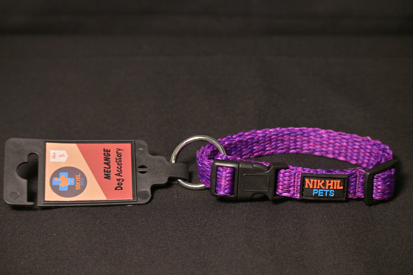 Nikhil Pets Melange Regular Collar (Small) | Dog Collars