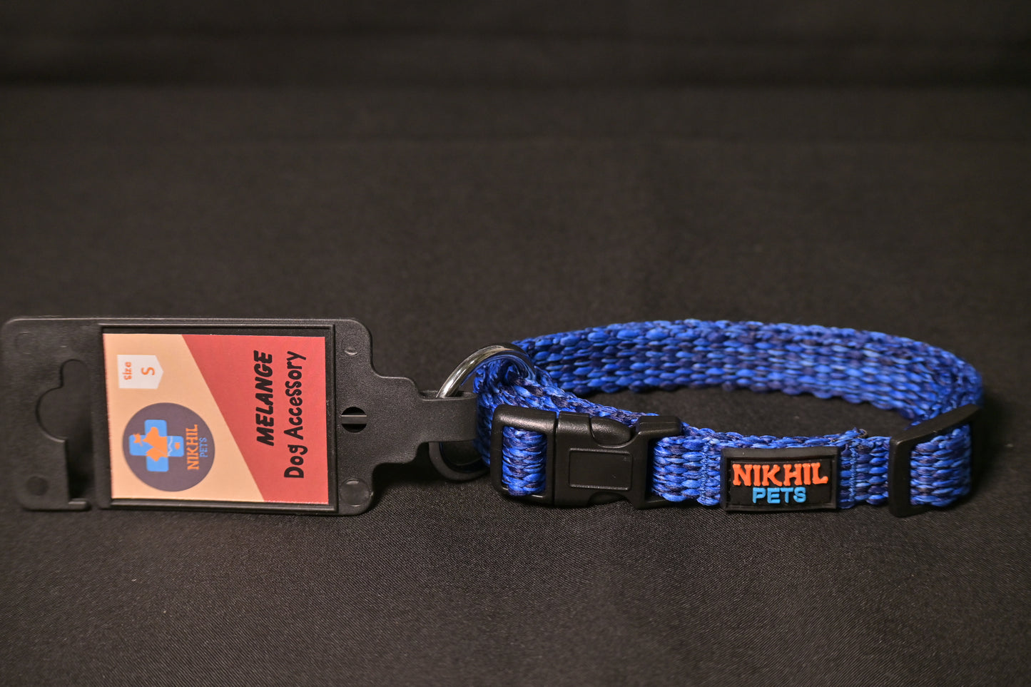 Nikhil Pets Melange Regular Collar (Small) | Dog Collars
