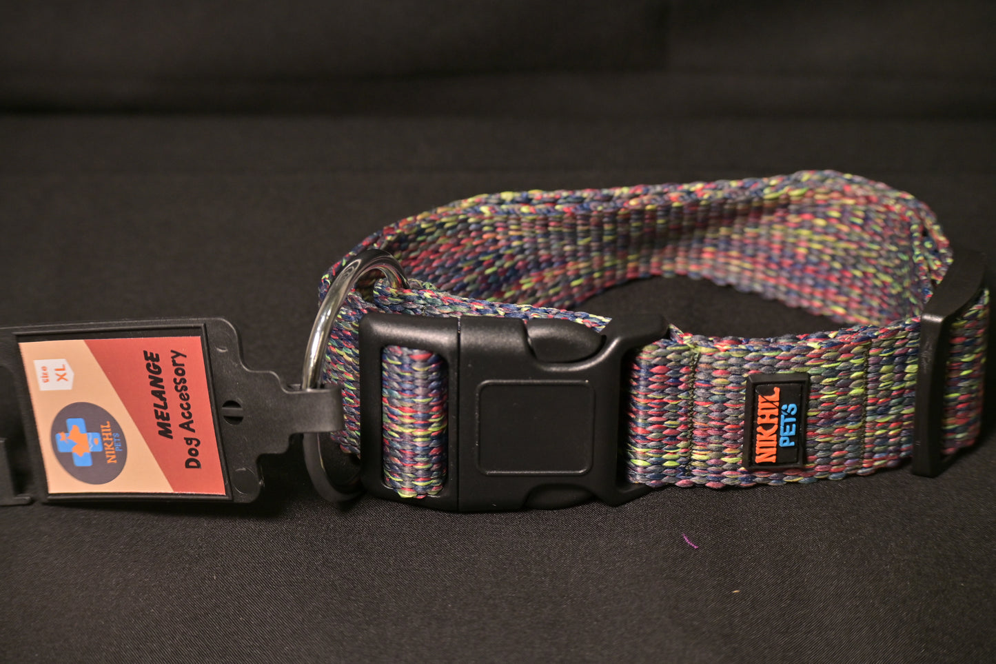 Nikhil Pets Melange Regular Collar (X-Large) | Dog Collars