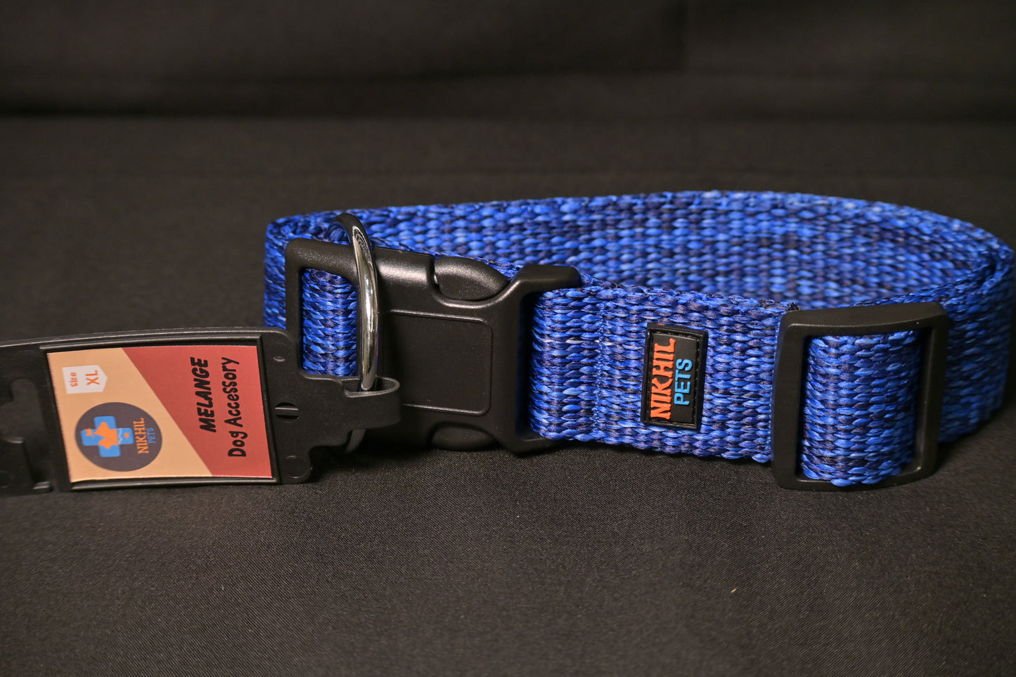 Nikhil Pets Melange Regular Collar (X-Large) | Dog Collars