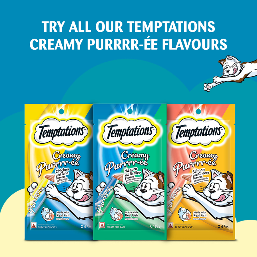 Temptation Creamy Treat Maguro & Scallop - 48 gm | Wet Cat Treats