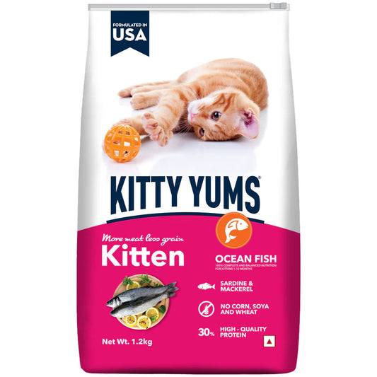 Kitty Yums Kitten Ocean Fish | Dry Cat Food